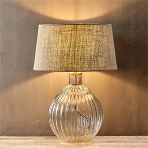 Nkuku Varanisi Wide Glass Lamp